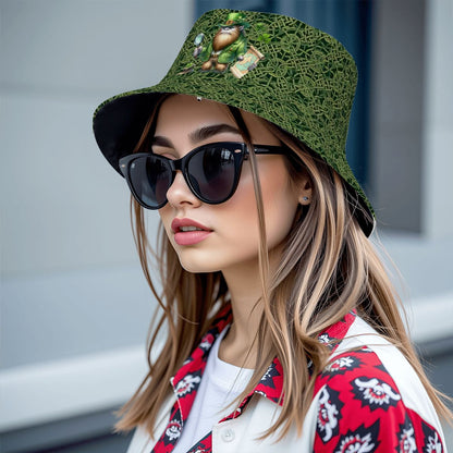 St Patrick Bigfoot / Sasquatch, Adult Bucket Hat