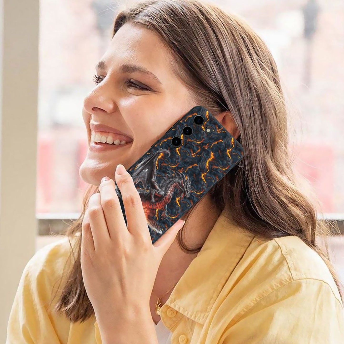 Dragon Fire, Samsung S23 Series TPU Cell Phone Case