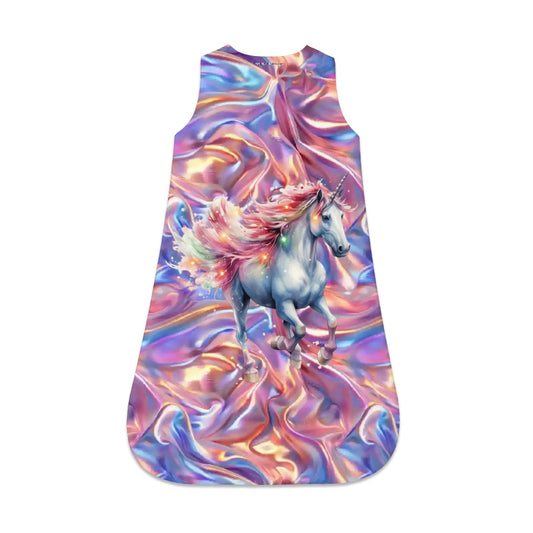 Rainbow Unicorn, Sleeveless Baby Sleep Sack