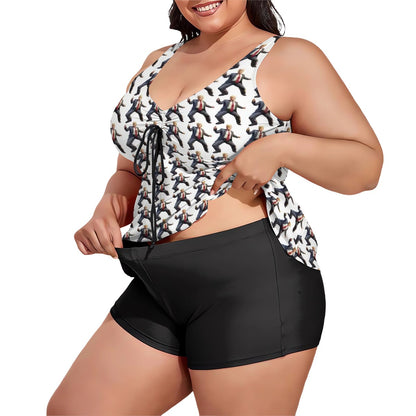 10 Donald Trump Designs, Plus Sized Women’s Two Piece Tankini Swimsuit