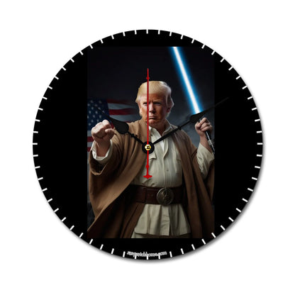 Donald Trump Jedi, Wooden Wall Clock