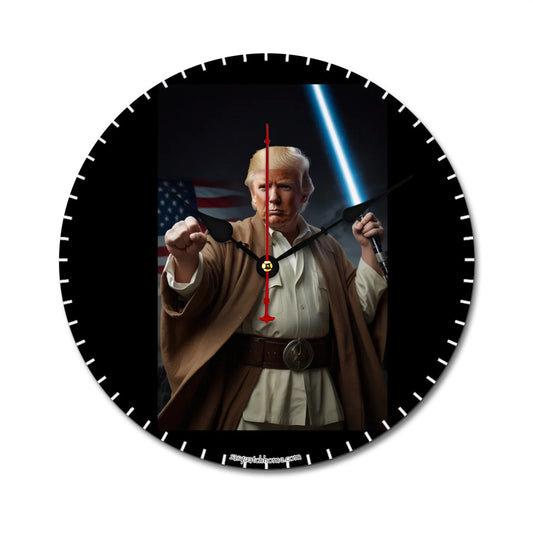 Donald Trump Jedi, Wooden Wall Clock