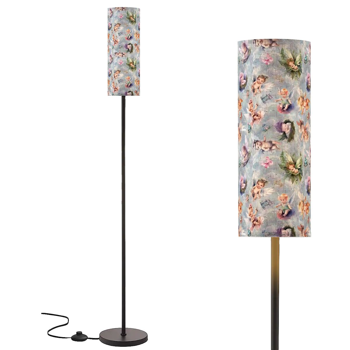 6 Beautiful Fairy Designs, Floor Lamp Modern Standing Lamp (Made in USA)