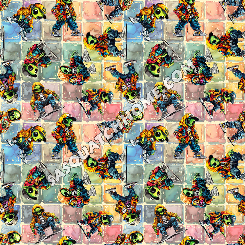 Alien Cotton Fabric 2