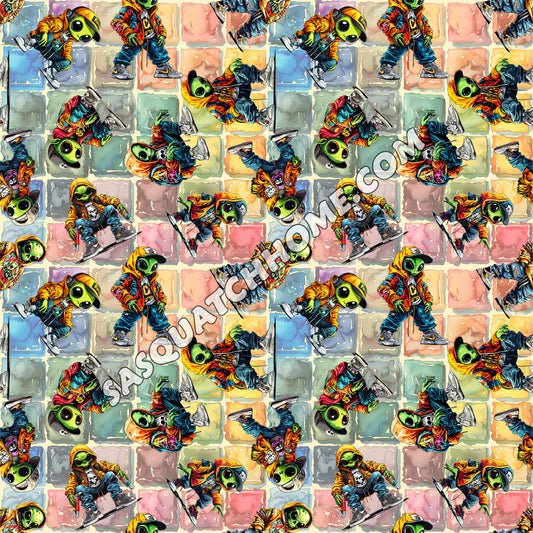 Alien Cotton Fabric 2