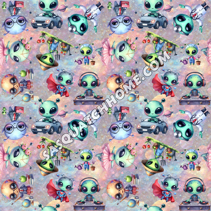 Alien Cotton Fabric 6