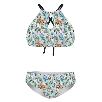 10 Animal Designs, Plus Size High-Waisted Bikini Customized Services