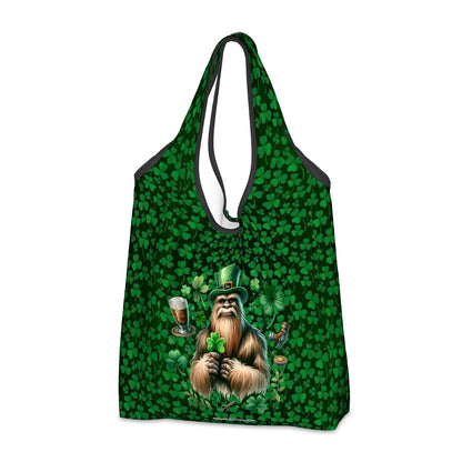 St Patrick Bigfoot / Sasquatch, Reusable Folding Bag