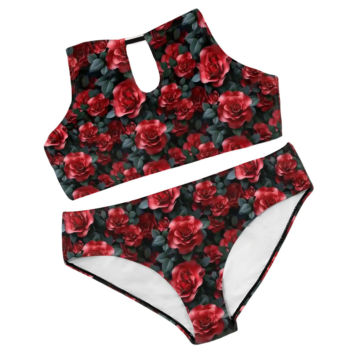 10 Beautiful Flower Designs, Plus Size High-Waisted Bikini Customized Services