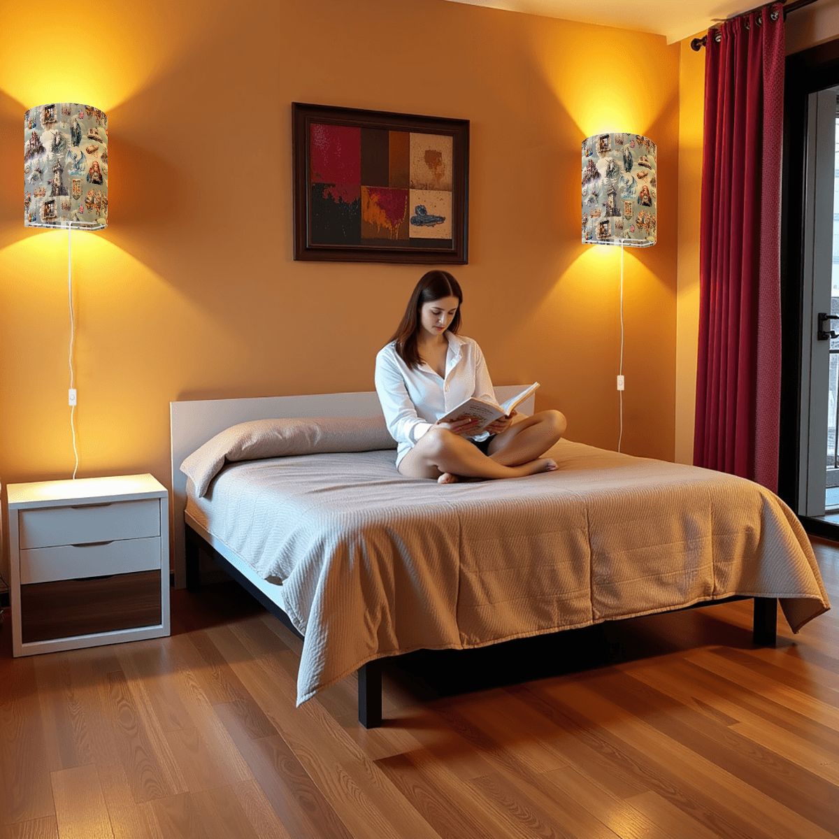 20 Misc Designs, Wall Sconces, Set of 2, Plug In