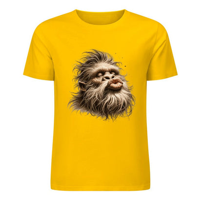 Bigfoot - Sasquatch Kissy Face Short Sleeve Cotton T-Shirt