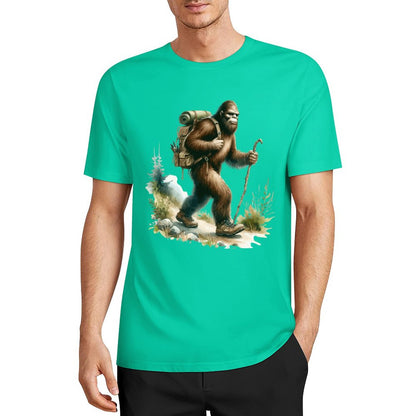 Bigfoot - Sasquatch Hiking Short Sleeve Cotton T-Shirt