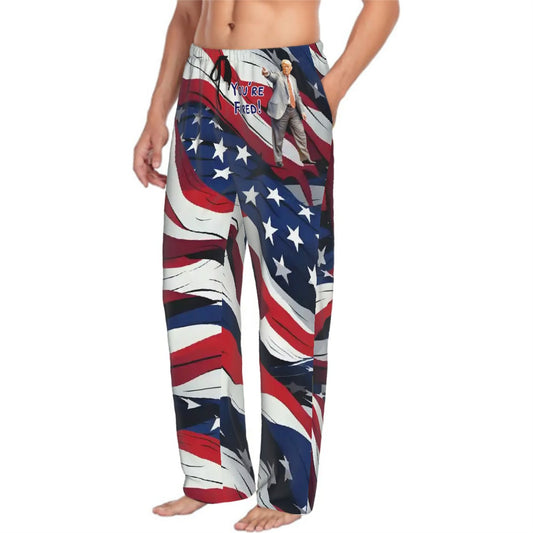 Donald Trump "You're Fired", Men’s Polyester, Drawstring, Pajama Pants