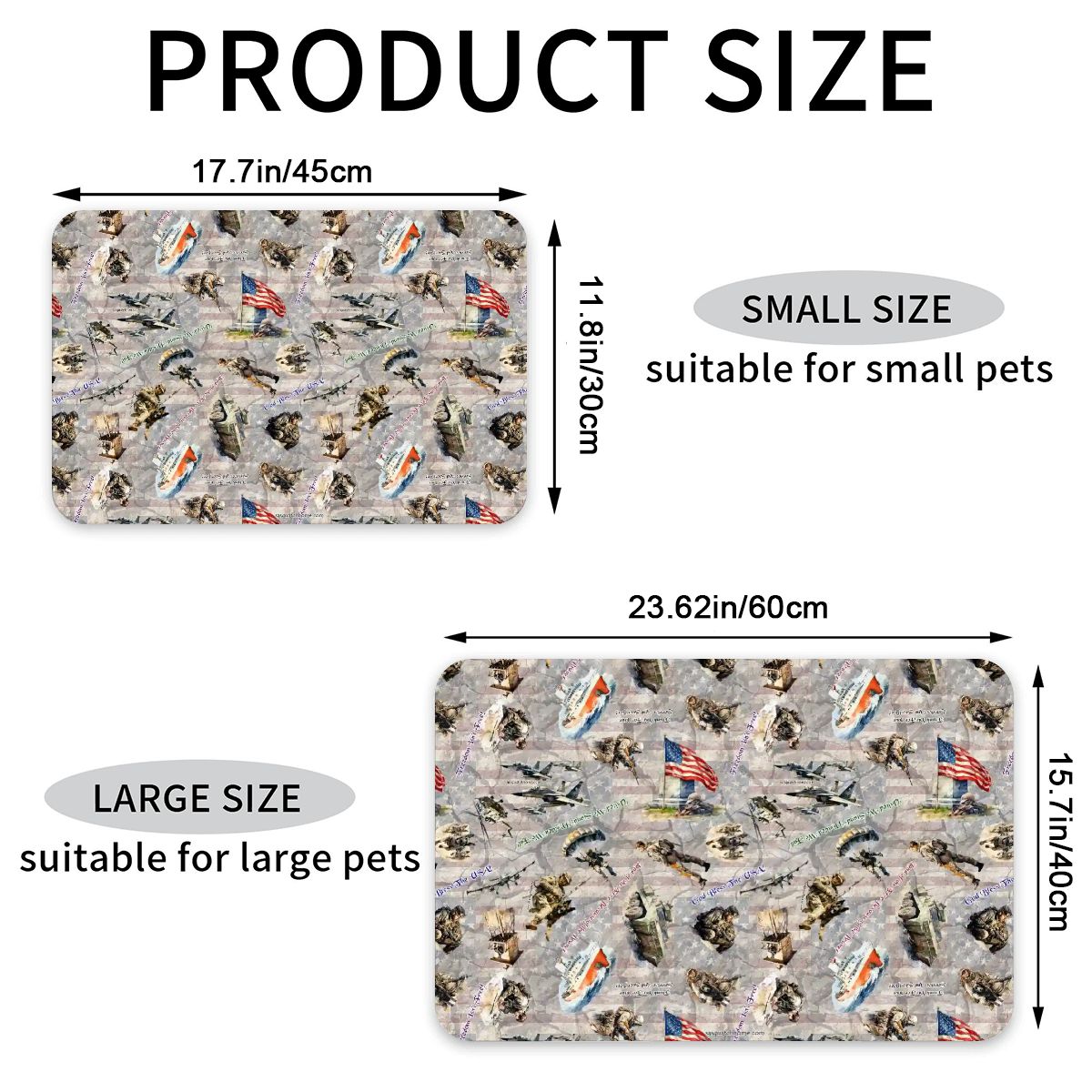 20 Misc Designs, Waterproof Pet Food Mat