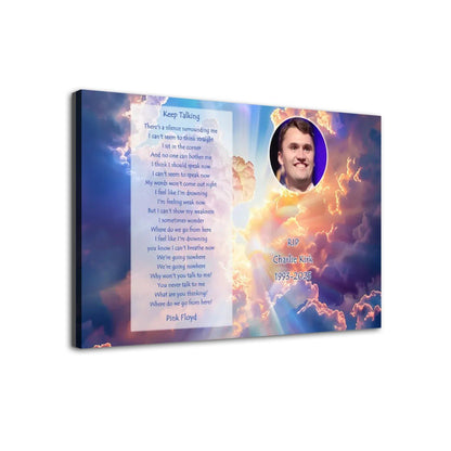 Charlie Kirk Memorial 20x30" Canvas Prints Wall Art