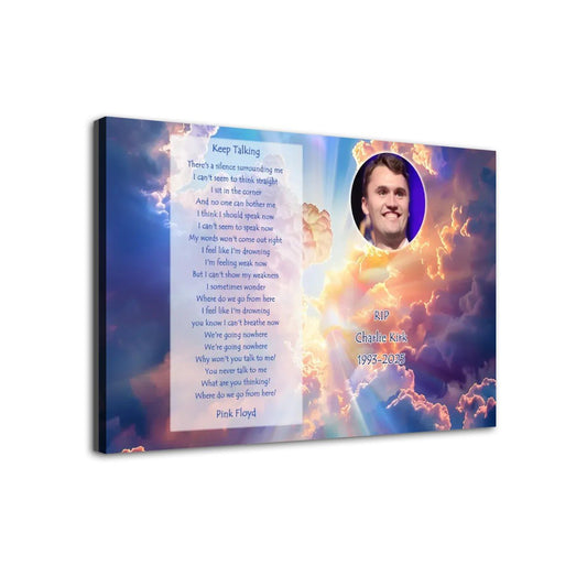 Charlie Kirk Memorial 20x30" Canvas Prints Wall Art