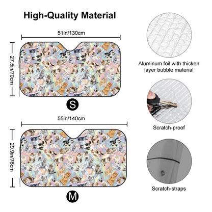 10 Animal Designs, Auto Car Windshield Sun Shade