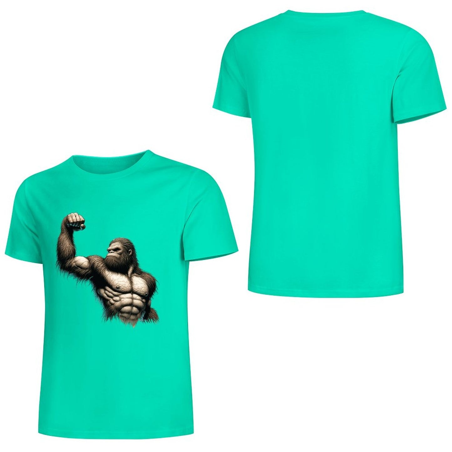 Bigfoot - Sasquatch Muscle Short Sleeve Cotton T-Shirt