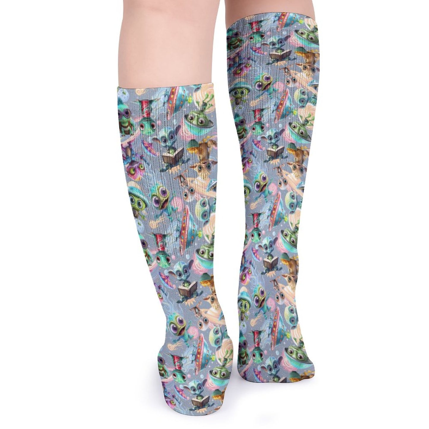 10 Animal Designs, 15.5 Inch Tube Socks