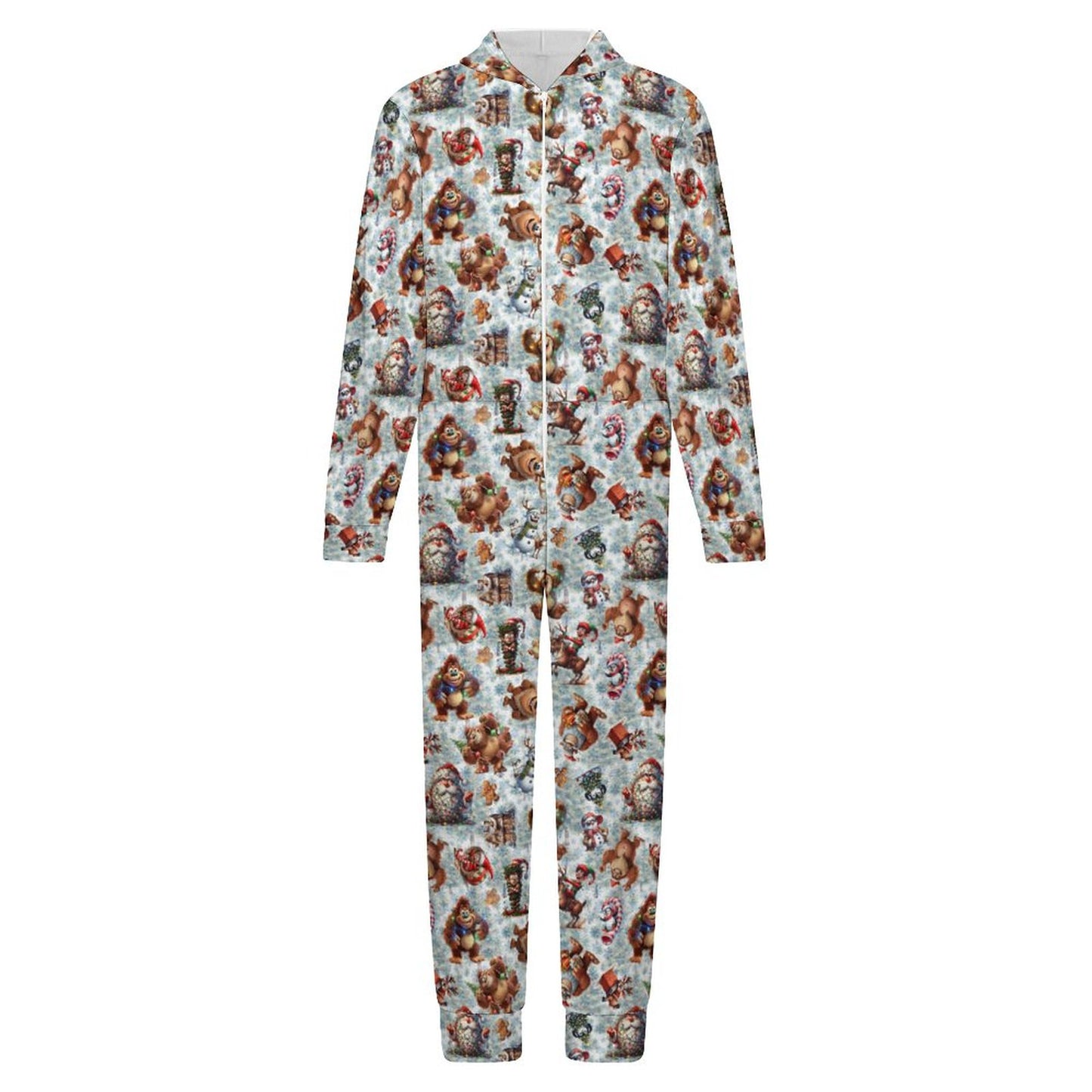 10 Bigfoot / Sasquatch Designs, Youth Flannel Footless Zip up Pajama Jumpsuit