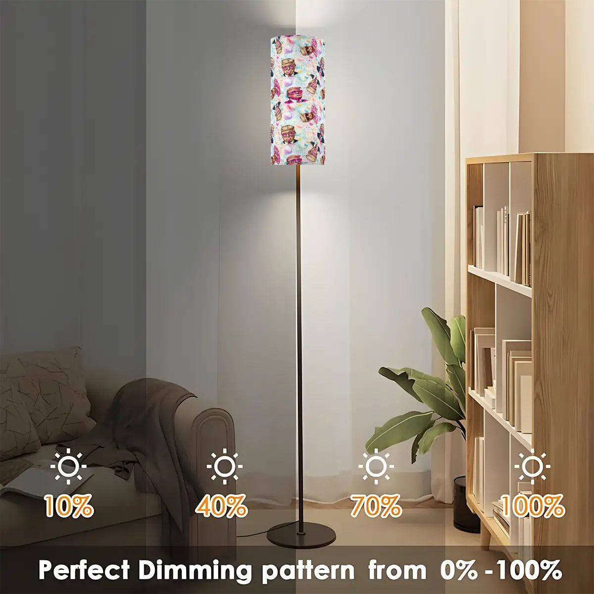 20 Donald Trump Designs, Floor Lamp Modern Standing Lamp (Made in USA)