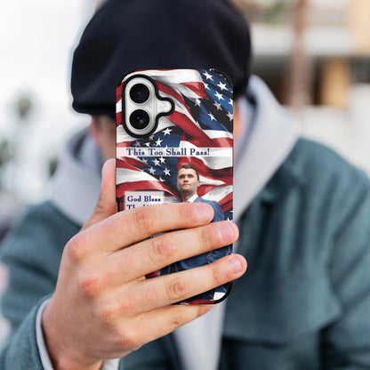 Charlie Kirk Memorial Microfiber Case for iPhone 16 Series