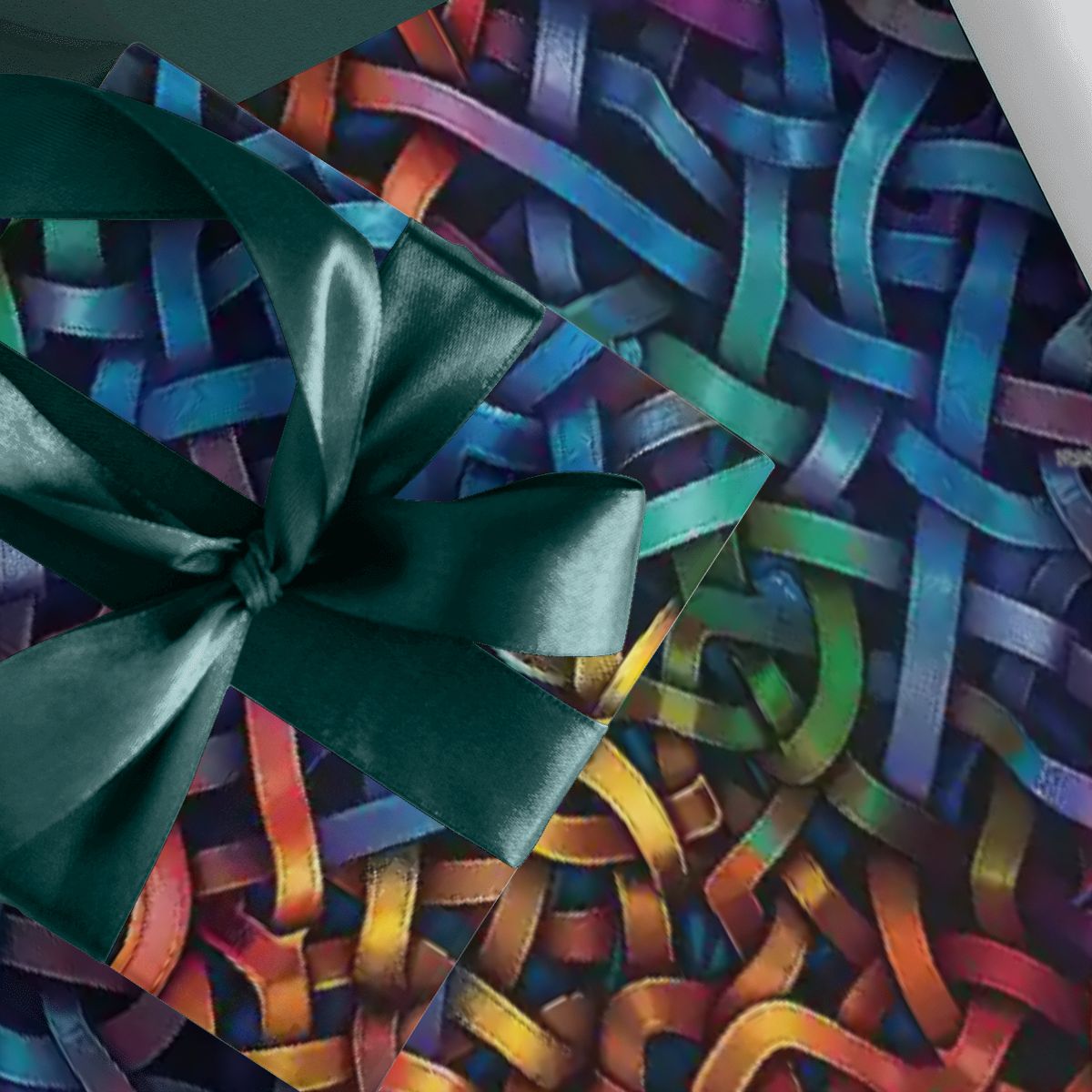 Psychedelic Design, 3 Pack Gift Wrapping Paper Sheets