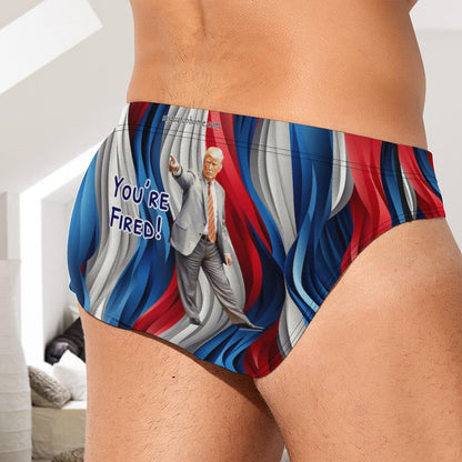 Donald Trump "You're Fired", Men’s Silk Briefs Underwear