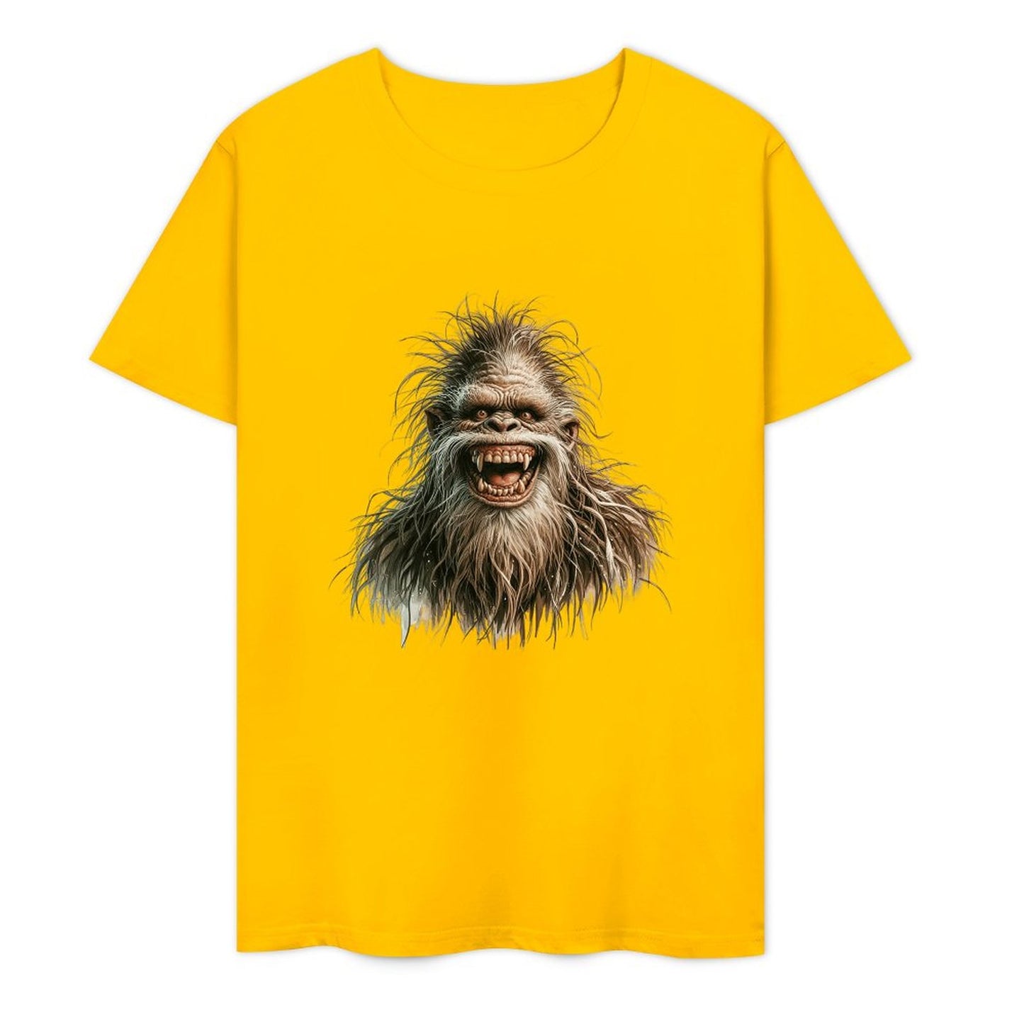 Bigfoot - Sasquatch Silly Short Sleeve Cotton T-Shirt