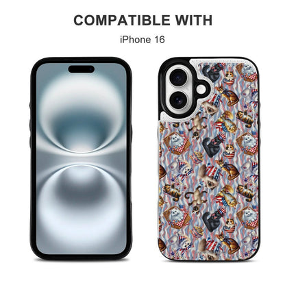 8 Patriot Designs, iPhone 16 Faux Leather Wallet Case