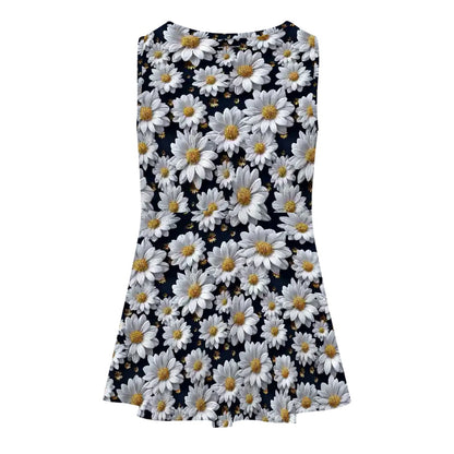 10 Flower Designs, Girl’s Sleeveless Dress