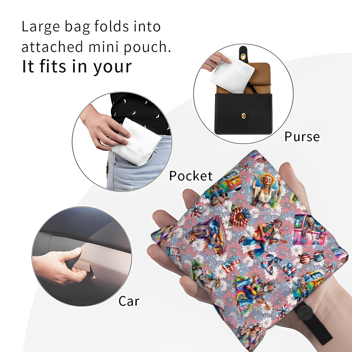 8 Patriot Designs, Reusable Folding Bag