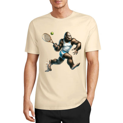 Bigfoot - Sasquatch Tennis Short Sleeve Cotton T-Shirt