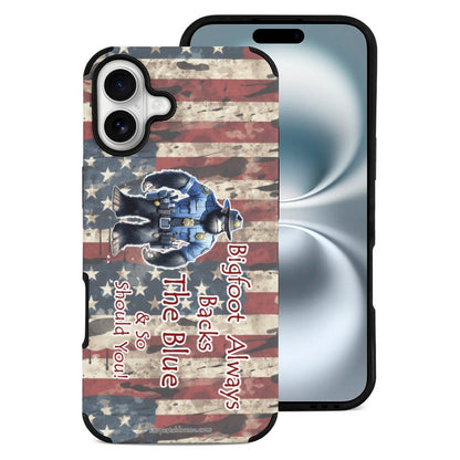Bigfoot / Sasquatch "Bigfoot always backs..", Microfiber iPhone 16 Cases