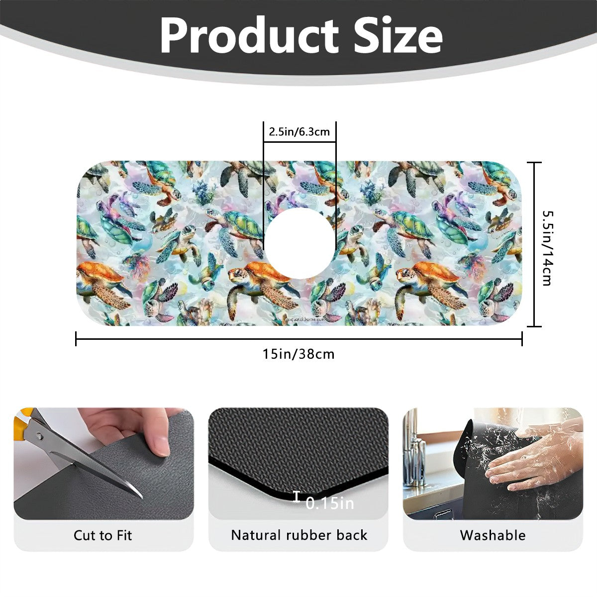 10 Animal Designs, Faucet Mat