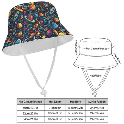 12 Galaxy / Outer Space Designs, Kid’s Bucket Hat