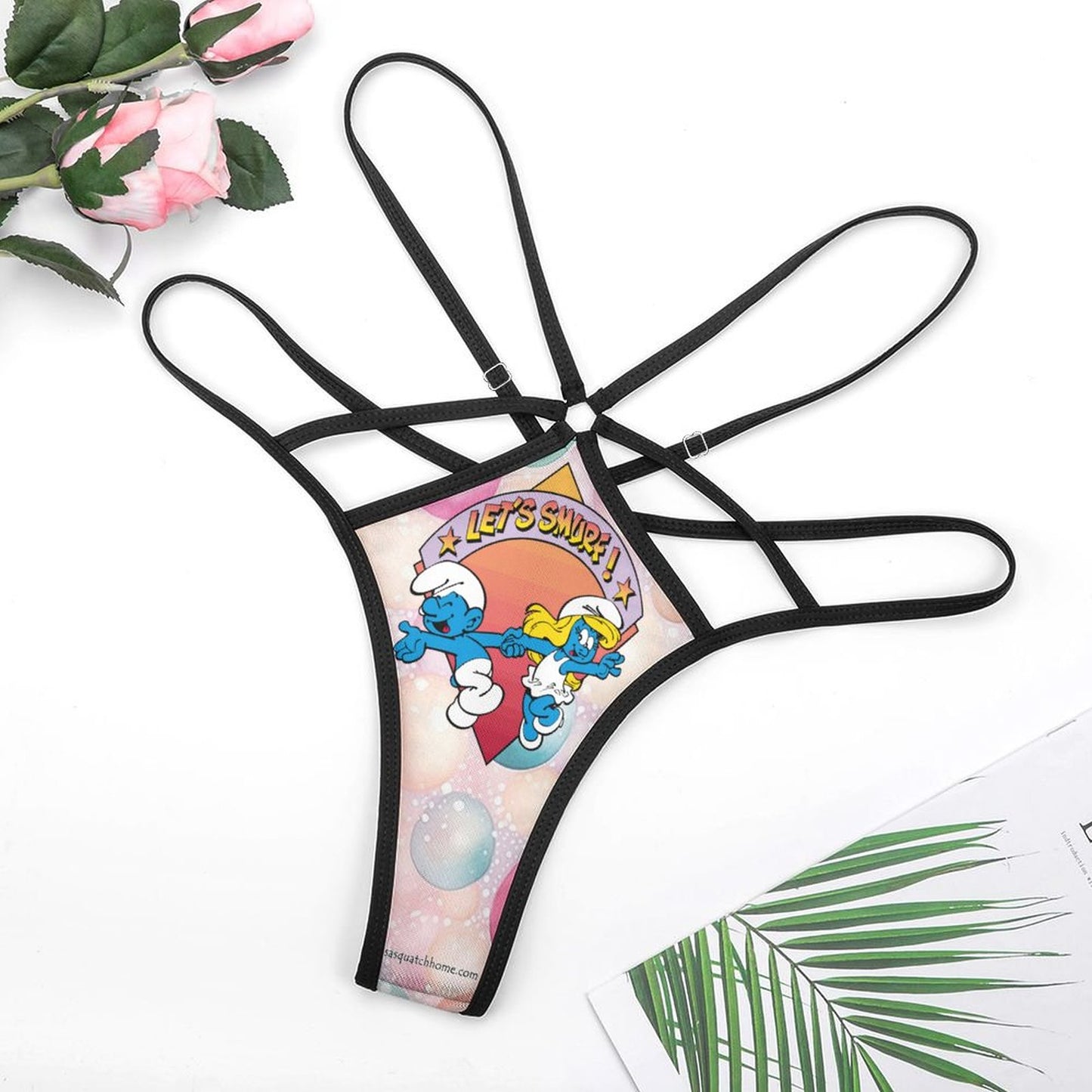 "Let's Smurf" Sexy G String Thong for Women
