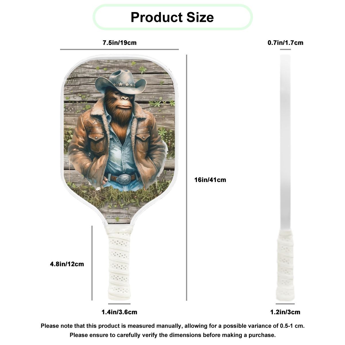 Cowboy Bigfoot Pickleball Paddle
