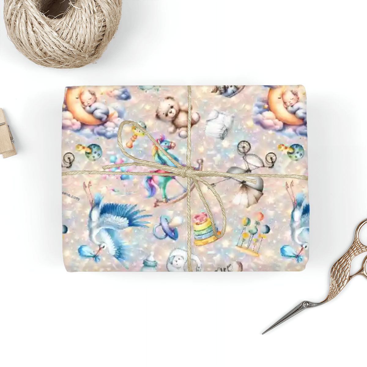 Toddler Birthday, 3 Pack Gift Wrapping Paper Sheets