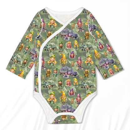 Long Sleeved Baby Onesies 18 DESIGNS- Mythical Creatures, Military +