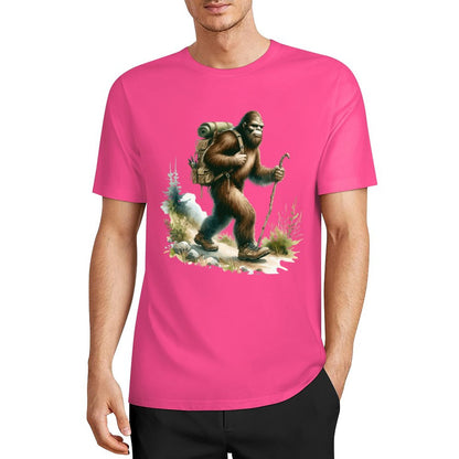 Bigfoot - Sasquatch Hiking Short Sleeve Cotton T-Shirt
