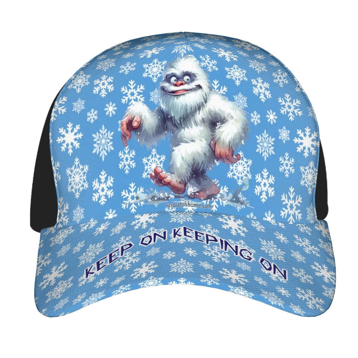 Bigfoot, Sasquatch, Yeti, "Keep on keeping on", Baseball Cap, Polyester Twill