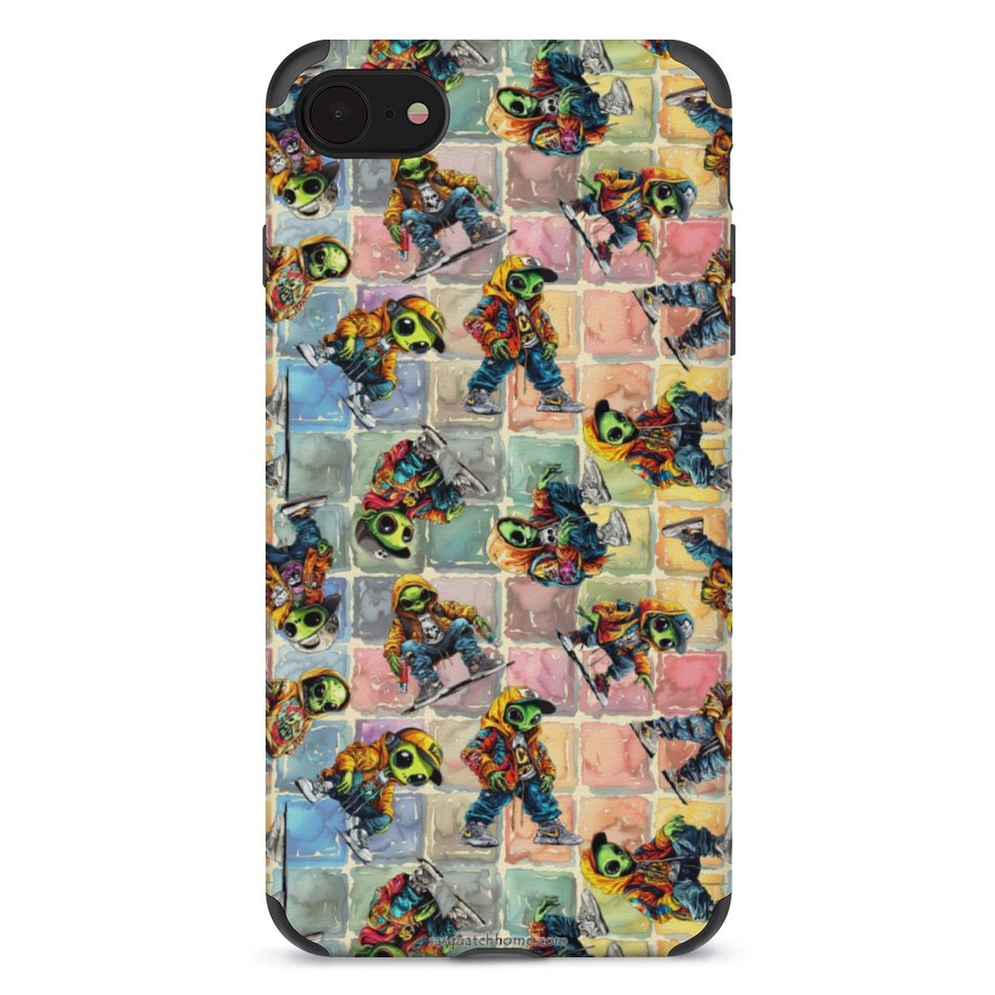 6 Alien Designs, Microfiber iPhone 11 Cases