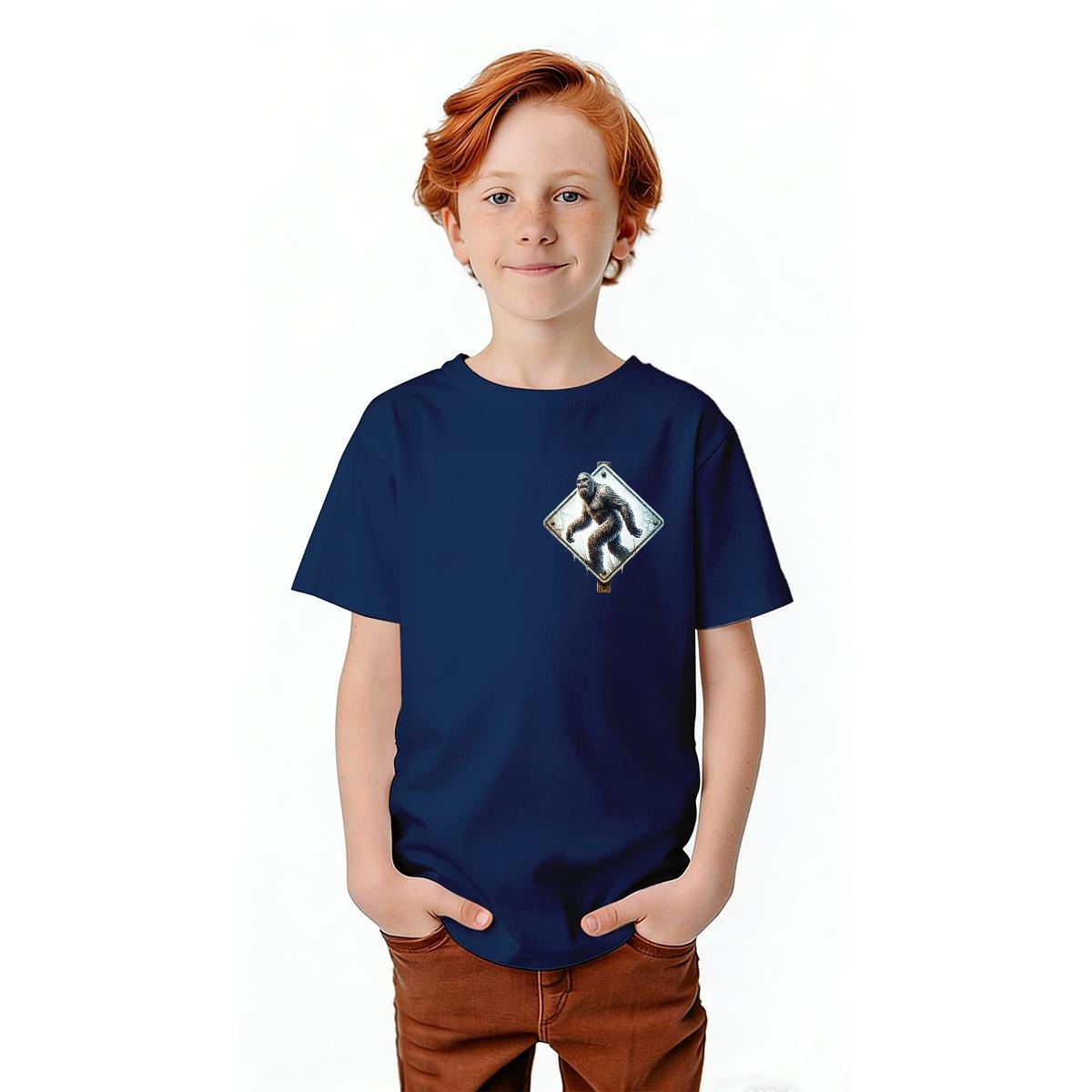 Bigfoot Sasquatch Designs, Kid’s Double Sided Gildan 5000B T Shirt