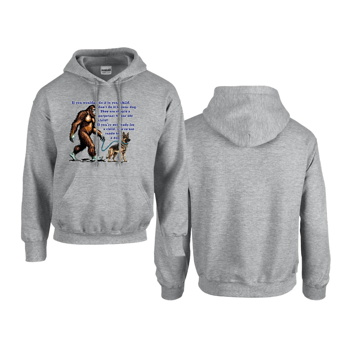 Sasquatch, Bigfoot Design, Gildan 18500 Poly-Cotton Hoodie