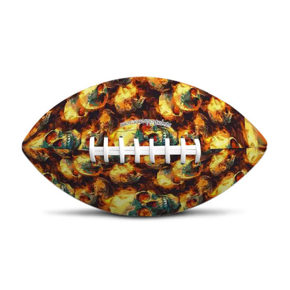 Flaming Skulls, Leather Rugby / Football