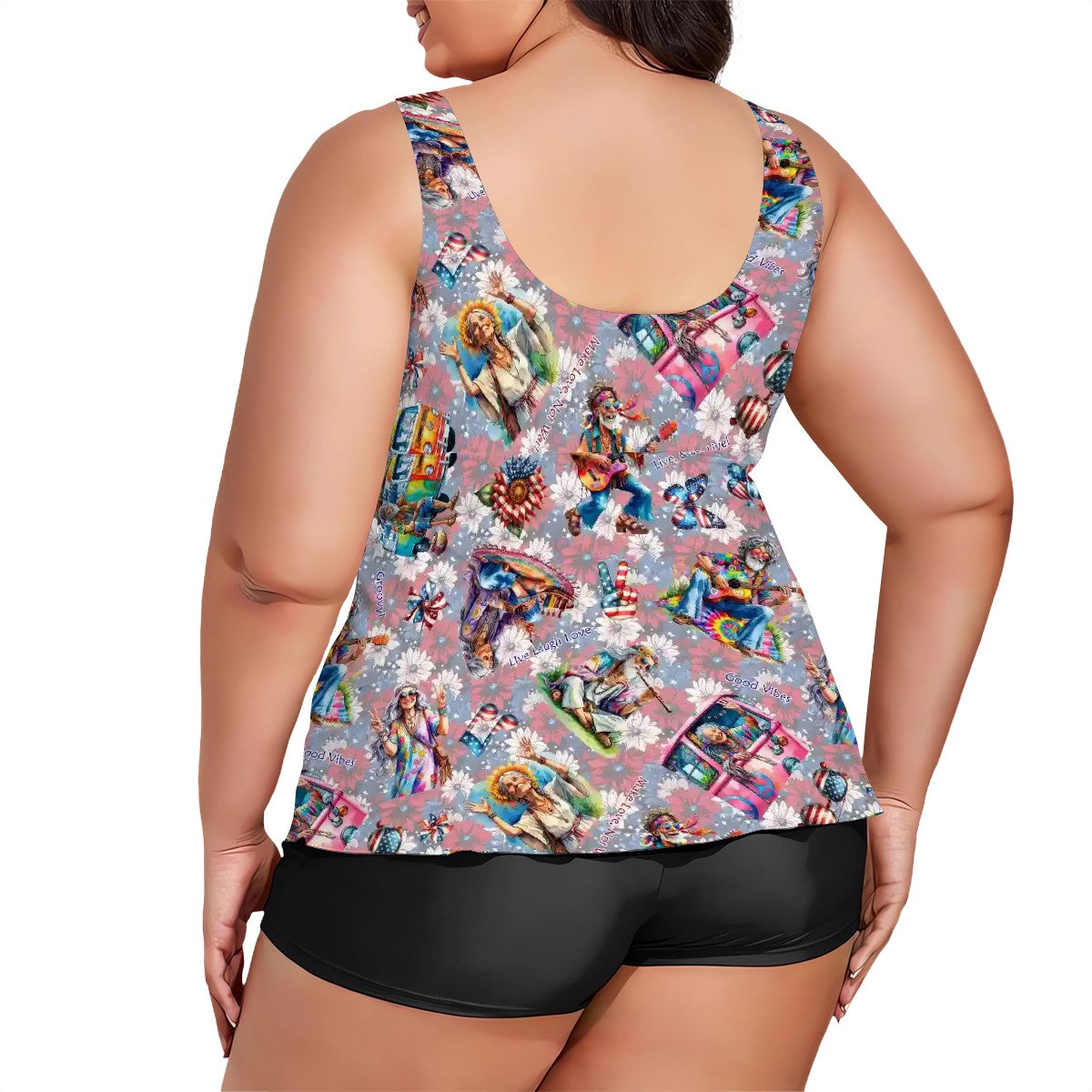 6 Fairy Designs, Plus Size Women Bikini, Tankini Suit