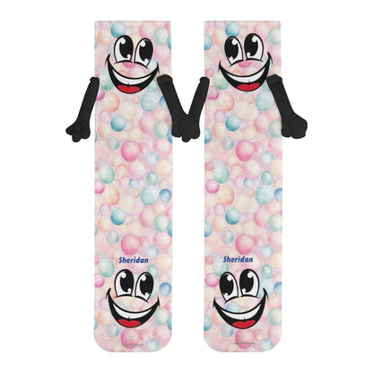 Magnetic Holding Hands Funny Socks – PERSONALIZE FREE