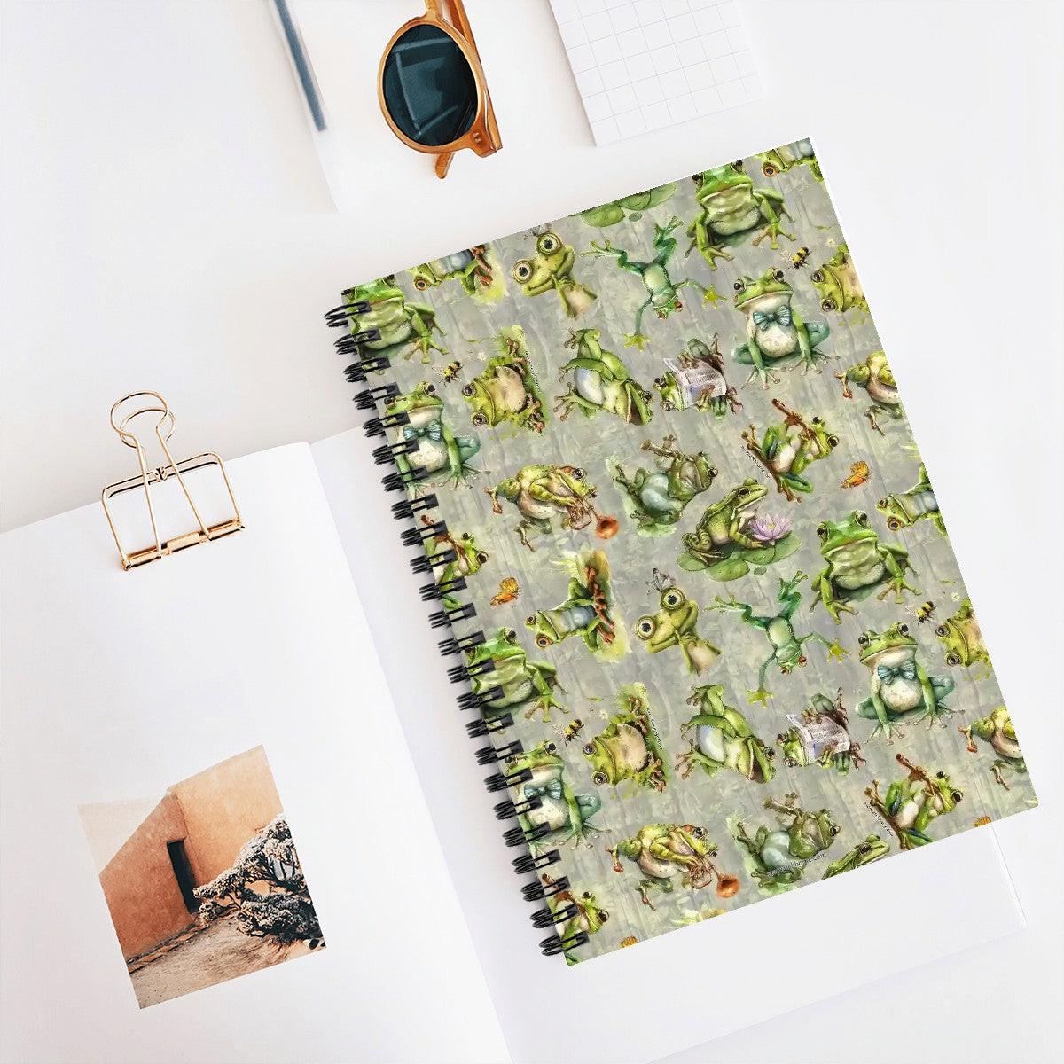 Animal Themed Spiral Notebooks, dogs, cats, turtles, elephants, frogs + more
