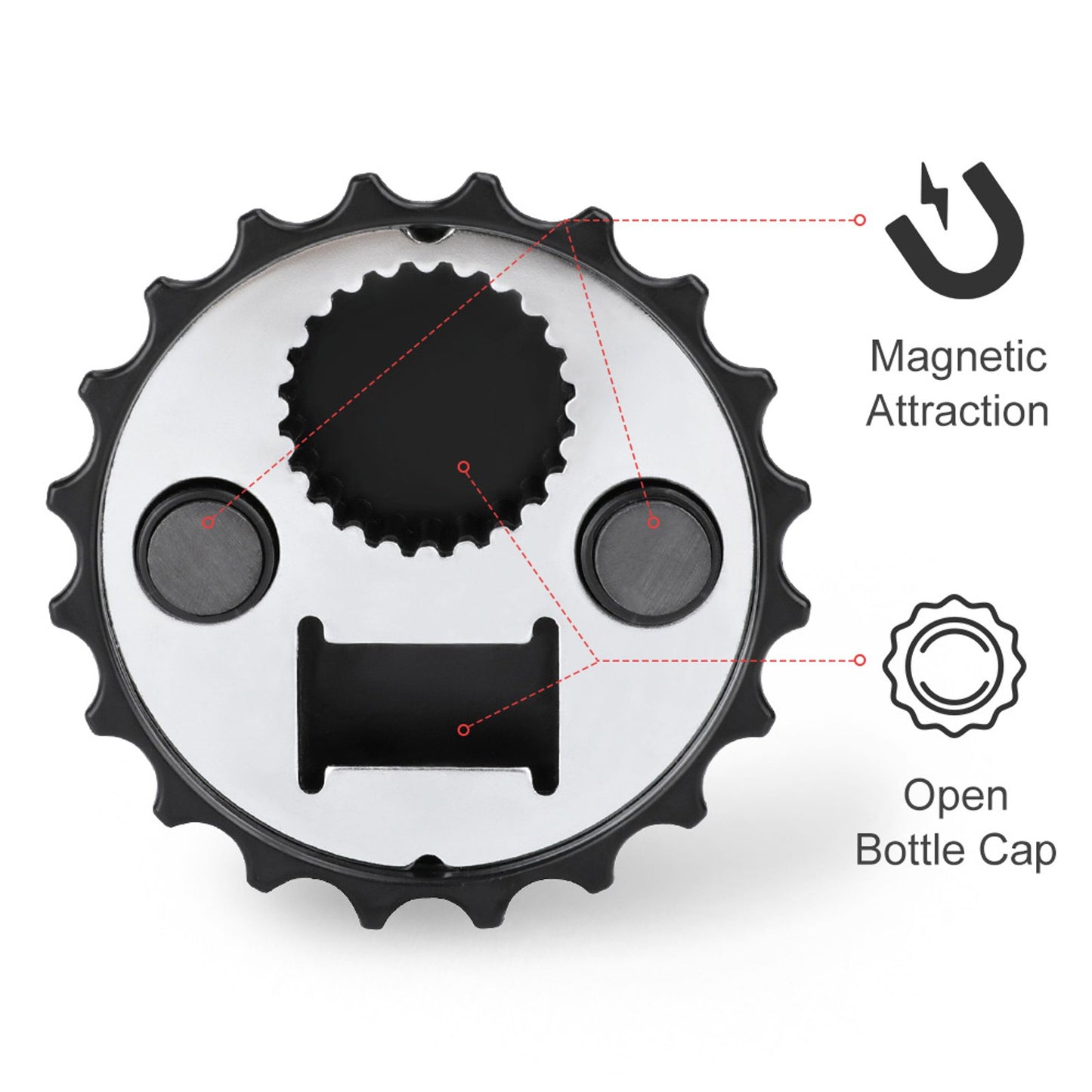 Donald Trump Hunting, 3” Magnetic Can Opener / Coaster / Fridge Decor